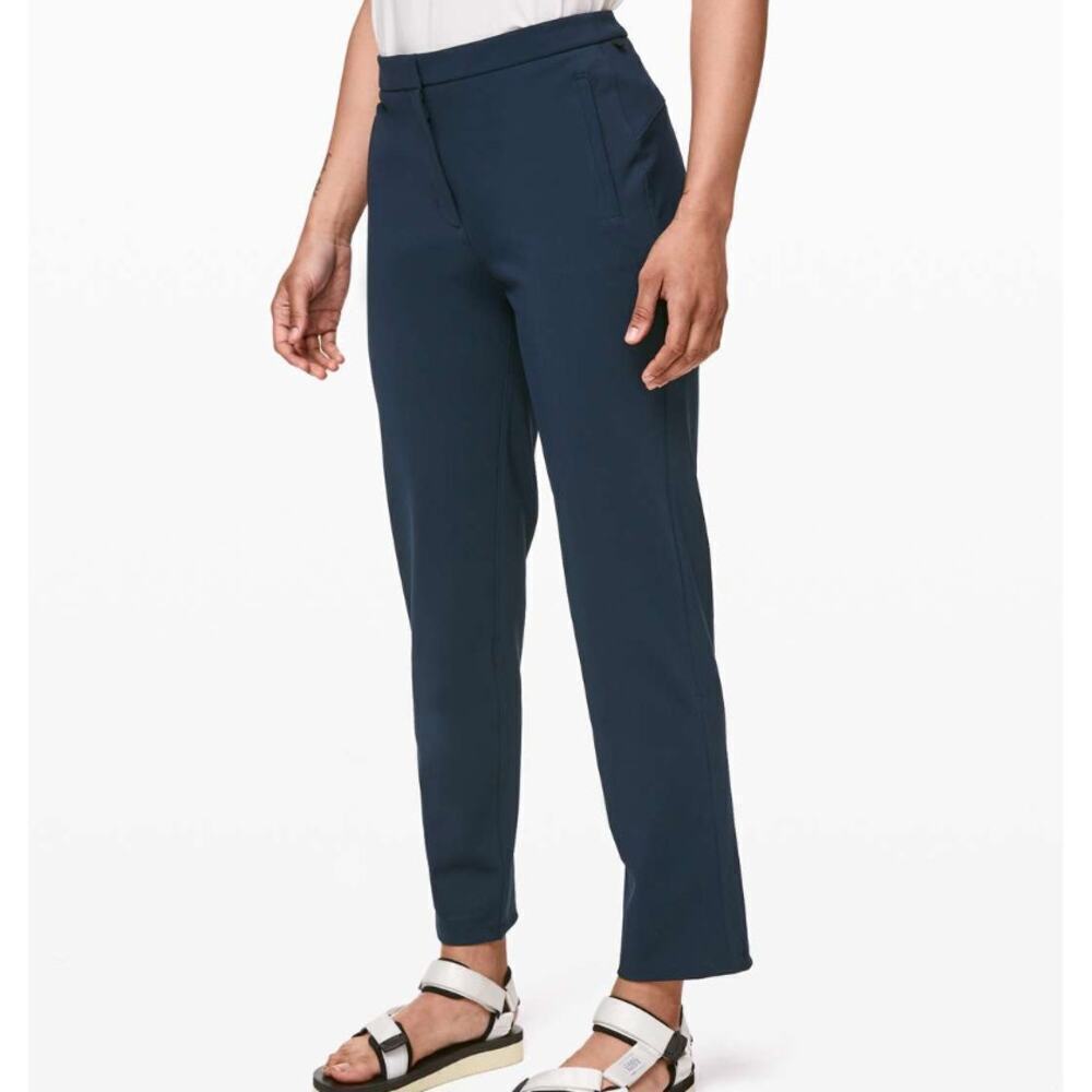 Lululemon On the Move Pant Lightweight True Navy 4 Tailored Straight Leg